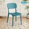 Mesa de Comedor y Silla Gruesas para el Hogar, Habitación de Alquiler Nórdica Simple con Taburete con Respaldo, Silla Comercial para Comedor, Silla de Comedor de Plástico