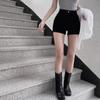 Shorts Blancos para Mujer, Nuevo Estilo Verano 2027, Cintura Alta, Ajustados, Sexys, Elásticos, Ropa Exterior, Capa Base, Hot Pants de Grupo de Chicas, Negro