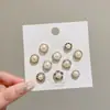Cuello botón oculto anti-luz artefacto broche de perla ropa pecho hebilla de fijación botón de pasador sin costura accesorios botón
