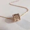 Collar Calidoscopio Versión Alta Fanjia Chapado en Oro 18K Diamante Moda Elegante Collar para Mujer Nicho Lujo Accesible Una Pieza Envío Directo