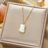 Venta caliente transfronteriza temperamento personalidad cuerpo completo titanio acero collar mujer galvanizado oro 18K cadena clavícula collar joyería no se decolora