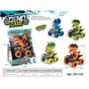 Juguete de motocicleta de dinosaurio para niños transfronterizo, de fricción, todoterreno de simulación, dinosaurio de cuatro ruedas, de fricción, para niños