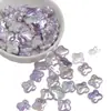 Dingyi tricolor trébol de cuatro hojas perla de imitación chapado en oro orificio pasante forma irregular cuentas sueltas accesorios para cadena de teléfono DIY