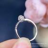 Fabricantes de anillos con incrustaciones de piedra lunar azul natural de plata 925 al por mayor plata esterlina anillo de dedo vivo pequeño