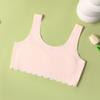 Ropa interior sin costuras antigolpes para niñas, sujetador integrado para niños grandes, chaleco para estudiantes de secundaria, chaleco de otoño e invierno para estudiantes