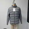 Chamarra de Algodón KuaJing Familia M Cuello Alto Parche de Punto en Mangas Corte Ajustado Versión sin Capucha Ropa de Abrigo Estilo Casual Light Old Money