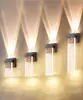 Luces de Pared Exteriores al por Mayor Decoración de Pared de Jardín de Aluminio Balcón Iluminación Creativa de Cristal Venta Caliente Luces de Jardín Impermeables