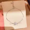 Pulsera geométrica de estrella de circón minimalista estilo coreano, lujo ligero con un toque de alta gama, joyería versátil de moda nicho para mujeres