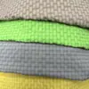 Tela de Cuadrícula de Burbujas Bicolor en Stock, Tacto Suave 75D Cuadrícula Mate Material T800 para Bolsas de Almacenamiento y Bolsos Cruzados