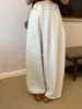 Sus dulces pantalones casuales simples versátiles adelgazantes de estilo coreano para principios de otoño con pliegues globo 66648