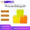 Caixa de Armazenamento Quadrada Acrílica Colorida Pronta para Uso Caixa de Exibição de Modelo de Mesa à Prova de Poeira Caixa com Tampa Deslizante Transparente Vidro