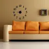 Reloj de Pared Digital Creativo Silencioso DIY para Sala de Estar Reloj de Pared Estéreo Silencioso Reloj Acrílico Decorativo