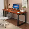 Mesa de Computador, Mesa Simples de Desktop, Mesa de Estudo para Quarto de Casa, Mesa Pequena para Estudante, Mesa Retangular Dupla Simples