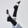 Nuevos calcetines de Pilates antideslizantes para yoga para mujer, calcetines de compresión de algodón de media pantorrilla para deportes de fitness en interiores
