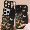 Cordón de Mariposa de Colores Adecuado para Funda de Teléfono Apple 17Pm iPhone 15 Silicona 16 Nuevo Modelo para Mujer 14 Agujero Fino 18