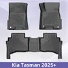 Adequado para Kia Tasman 2025 Direção Direita Tapetes de Piso 3D para Todas as Estações em TPE Tapete do Porta-Malas Tapete Traseiro de Encaixe
