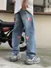 Influencers de Renombre Recomiendan Altamente los Jeans Pink Lightning para Hombre, Pierna Recta Holgada Estilo Retro Americano, Pantalones Lightning Edición Original
