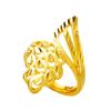 Vietnam Sand Gold Velvet Sand Phoenix Tail Anel de abertura feminino novo cobre puro banhado a ouro 24k joias foscas por um longo tempo