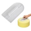 Espátula raspadora de crema para pastel espátula de crema con mango raspador de crema limpia plato plano DG18009