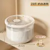 Cubo Redondo de Arroz de Diámetro Grande Hogareño a Prueba de Humedad y Insectos Caja de Plástico para Almacenar Arroz Contenedor de Almacenamiento para Harina y Granos