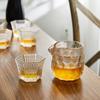 Taza de té de vidrio tallado mesopotámico Taza Maestra taza hexagonal para cata de té taza de té especial taza de té pequeña kung fu
