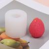 Kit DIY Série Frutas Vela Perfumada Sabor Lichia Mousse de Chocolate Enfeites Decorativos Fabricação Molde de Silicone