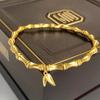 Herencia Familiar Zhou Bambú Pulsera Huan de Dos Generaciones Pulsera Vintage para Mujer Estilo Chino Marea Nacional Pulsera de Bambú Ascendente