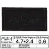 Insignias Bordadas por Computadora, Parches de Tela Bordados, Parches de Letras en Blanco y Negro, Accesorios de Ropa Elegantes, Insignias de Tela, Insignias Bordadas
