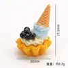 Cono de Helado 3D Paleta de Verano Comida en Miniatura Juguete Adorno para Casa de Muñecas Colgante Joyería Hecha a Mano DIY Accesorios