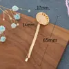 DIY clipe de onda dourada com suporte ondulação flor grampo de cabelo acessórios de jóias torção clipe de onda clipe curvo clipe acessórios de cabelo
