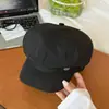 Moda Estilo Coreano Versátil Sombrero Octagonal Boina para Mujer Hace que la Cara se Vea Más Pequeña Primavera Verano Viajes al Aire Libre Protección Solar Gorra de Periódico Sombrero de Pintor