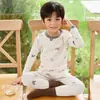 Conjunto de Ropa Interior Térmica Antibacteriana para Niños 10A Lana Elástica Sin Costuras Corte Ajustado Clase a para Niños Mayores Superventas Transfronterizo