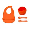 Amazon Vajilla de Silicona Ventosa Madre Bebé Tazón para Comida de Bebé Cuchara Silicona de Grado Alimenticio Cuchara para Comer traje