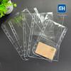 A5A6A7A4 Zíper Transparente Caderno de Folhas Soltas Porta-Cartões de Visita Caderno de 6 Furos Páginas Internas de Plástico Bolsa de Armazenamento de PVC Transparente