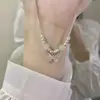 Collar de Mariposa con Cuentas para Mujer Lujo Ligero Nicho Alto Gama Sentido del Diseño Elegante Nuevo Estilo Chino Retro Estilo Nacional Cadena para Clavícula Accesorios