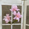 Nova Série Rosa Flor Artificial Rosa Hortênsia Tulipa Phalaenopsis Casamento Salão de Casamento Caminho Fundo Flor Artística