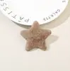 Presilha de Cabelo Estrela de Pelúcia Outono e Inverno Simples Feita à Mão Menina Fofa Franja do Instagram Grampo de Cabelo Acessório de Cabelo Fofo Adorno de Cabeça