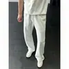 Pantalones Casuales Hombre Otoño Nueva Marca de Moda Estilo Holgado Casual Calle Alta Americana Versátil Pantalones Deportivos Pesados Pantalones de Pierna Recta