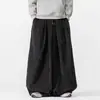 Calça Harem Masculina de Veludo Cotelê Estilo Chinês de Primavera Calça Casual Tendência Masculina de Perna Larga Tamanho Grande Calça Longa Flare Extra Larga