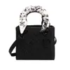 Bolsa Versátil de Princesa Diana con Bordado Pesado Nueva Moda Bolso de Bufanda de Seda para Mujer Bolso de Hombro Cruzado de Gama Alta Comercio Exterior