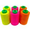 Venta al por mayor de fábrica 202 Poliéster Línea Fluorescente Cortina de Punto de Cruz 604 Línea Especial para Máquina de Coser Línea para Equipaje de Cuero Rollo Grande