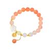Nuevo Pulsera China Xuan Yan Toma Real Melocotón Yao Yao Yao Pulsera de Ágata Cristalina Degradada Pulsera Flor de Melocotón Marca Fu para Mujer Todo-partido