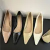 Scarpin Bico Fino Salto Baixo Elegante Salto Alto para Mulheres Lançamento Primavera 2025 Comuter Salto Gatinho Boca Rasa Versátil Sapatilhas para Mulheres