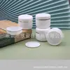 Botella de Crema con Borde Plateado 50g, Tarro de Crema con Borde Dorado, Botella de Cera para el Cabello, Tarro de Crema, Botella de Mascarilla de Barro con Tubo Recto 50g, Botella de Boca Ancha, Botella para Mascarilla
