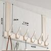 Colgador Detrás de la Puerta, Perchero sin Taladro, Colgador de Ropa de Pared para Dormitorio, Colgador de Puerta para Entrada, Colgador de Ropa para Puerta para Apartamentos de Alquiler