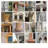 Molde para Base de Columna Romana, Decoración Redonda para Cabeza y Base de Columna de Cemento, Base de Columna para Villa de ABS, Pedestal