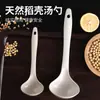 Cuchara de Sopa Japonesa de Plástico Grande con Mango Largo de Paja de Trigo para Porridge de Hogar