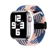 Adequado para pulseira apple iwatch apple ajustável trançada 8 pulseira apple fivela dobrável sucção magnética pulseira ultar