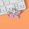 Broche acrílico de desenho animado de animal, distintivo fofo para atacado, acessório para bolsa de estudante, pequeno pingente, patch de medalha comemorativa
