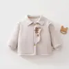 Jaqueta de Algodão para Bebê Top de Algodão Engrossado para Meninos Roupa Exterior Quente Roupas de Algodão 150g Bebê Crianças Outono Inverno Casaco Meninos